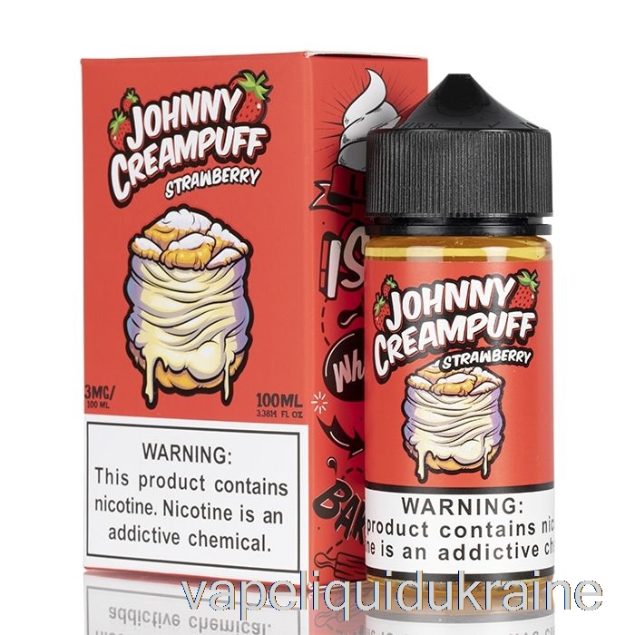 Vape Liquid Ukraine Strawberry - Johnny Creampuff - 100mL 3mg